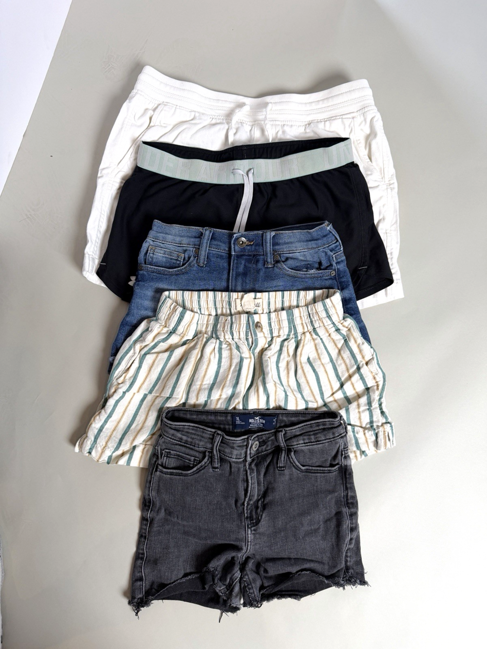 5 Pair Lot Mixed Brand Women's Shorts Resale Thrift Flipping Madewell Hollister